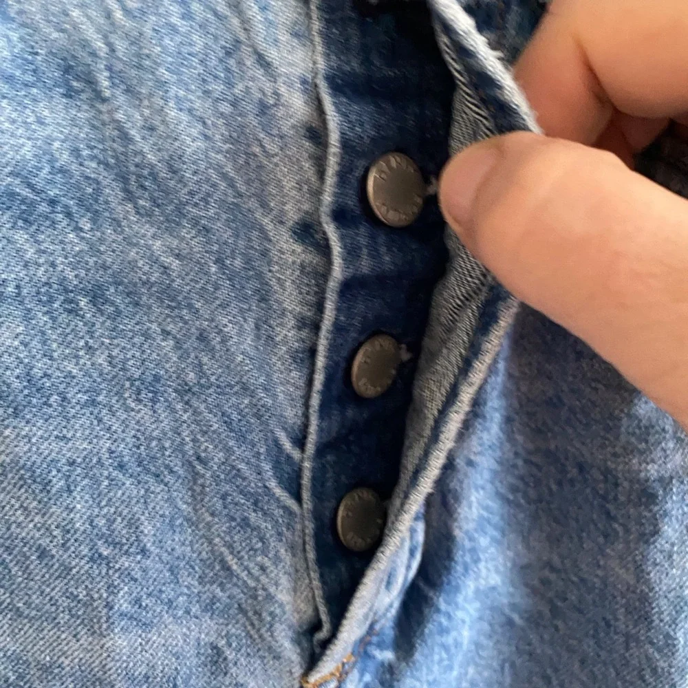 Denim Forum The Joni High Rise Loose 28L Woman 27 Medium Wash Streetwear Preppy - Picture 5 of 16